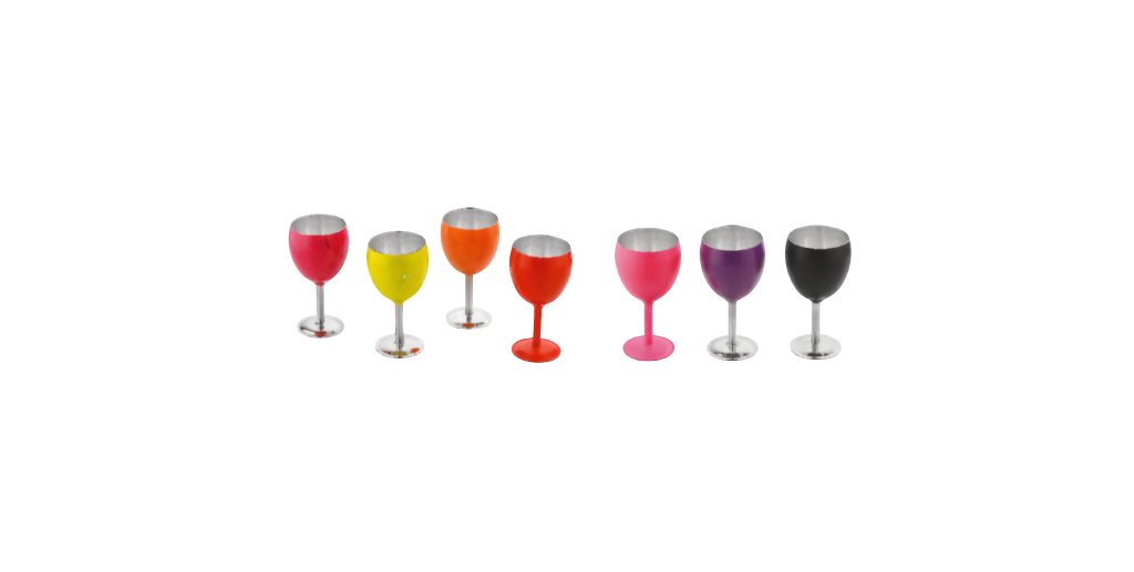 Wine Glass Glossy Coloured
